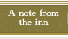 A note from the inn